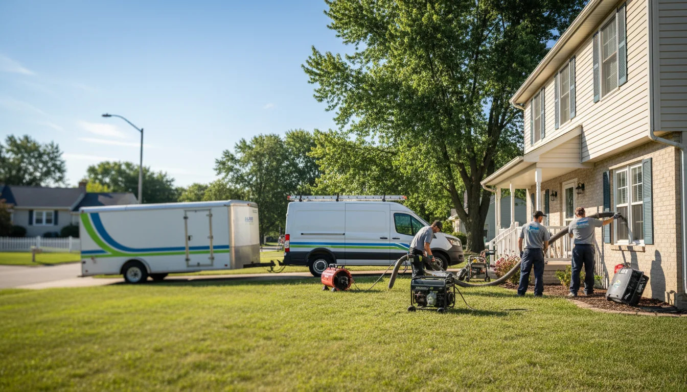 Flooded Basement Restoration And Cleanup With Repair in Sesser, IL near me
